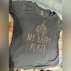 Disney woman’s my happy place t shirt size 1xl